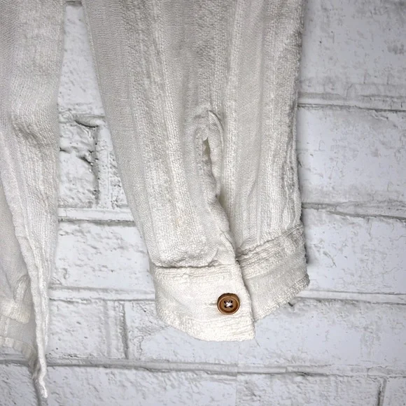 O’Neill Aria long sleeve button down cotton shirt top - Picture 7 of 8